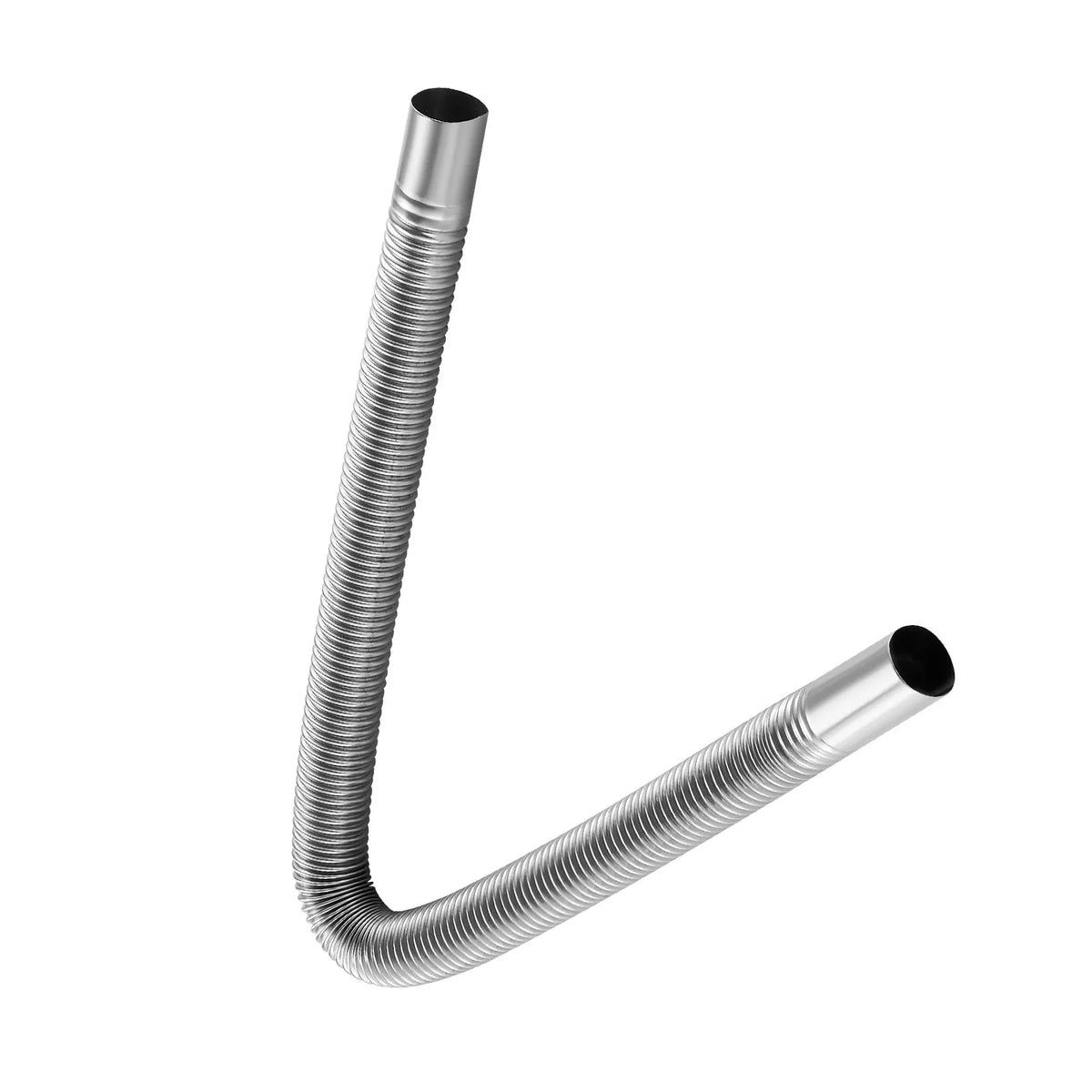 Exhaust hose, 600 mm diesel heater flexible stainless steel pipe with 2 clamps, parking heater exhaust pipe line, compatible with 2–8 kW diesel heaters