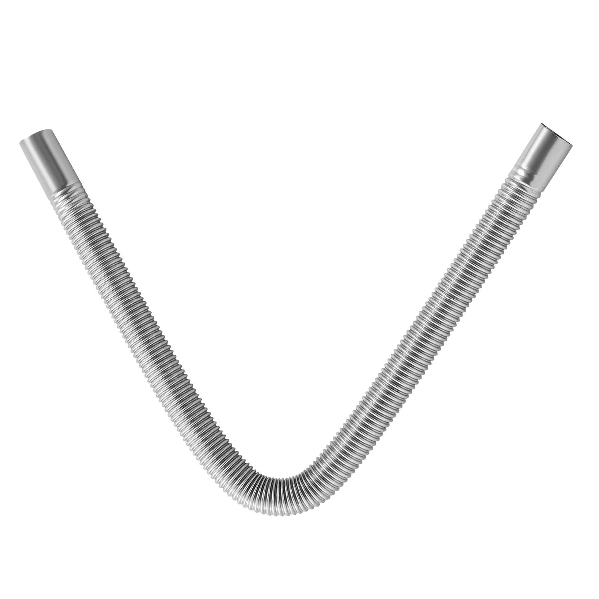 Exhaust hose, 600 mm diesel heater flexible stainless steel pipe with 2 clamps, parking heater exhaust pipe line, compatible with 2–8 kW diesel heaters