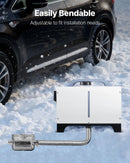 Izplūdes šļūtene, 600 mm dīzeļsildītāja elastīgā caurule no nerūsējošā tērauda ar 2 skavām, stāvvietas sildītāja izplūdes cauruļu līnija, saderīga ar 2-8 kW dīzeļsildītājiem