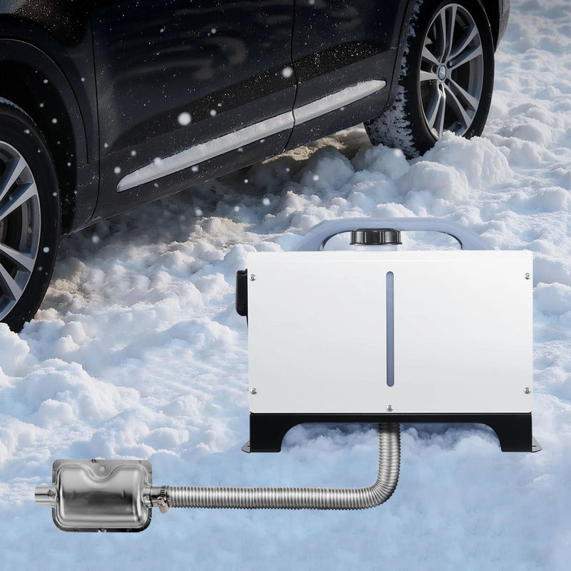 Izplūdes šļūtene, 600 mm dīzeļsildītāja elastīgā caurule no nerūsējošā tērauda ar 2 skavām, stāvvietas sildītāja izplūdes cauruļu līnija, saderīga ar 2-8 kW dīzeļsildītājiem