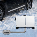 Izplūdes šļūtene, 600 mm dīzeļsildītāja elastīgā caurule no nerūsējošā tērauda ar 2 skavām, stāvvietas sildītāja izplūdes cauruļu līnija, saderīga ar 2-8 kW dīzeļsildītājiem