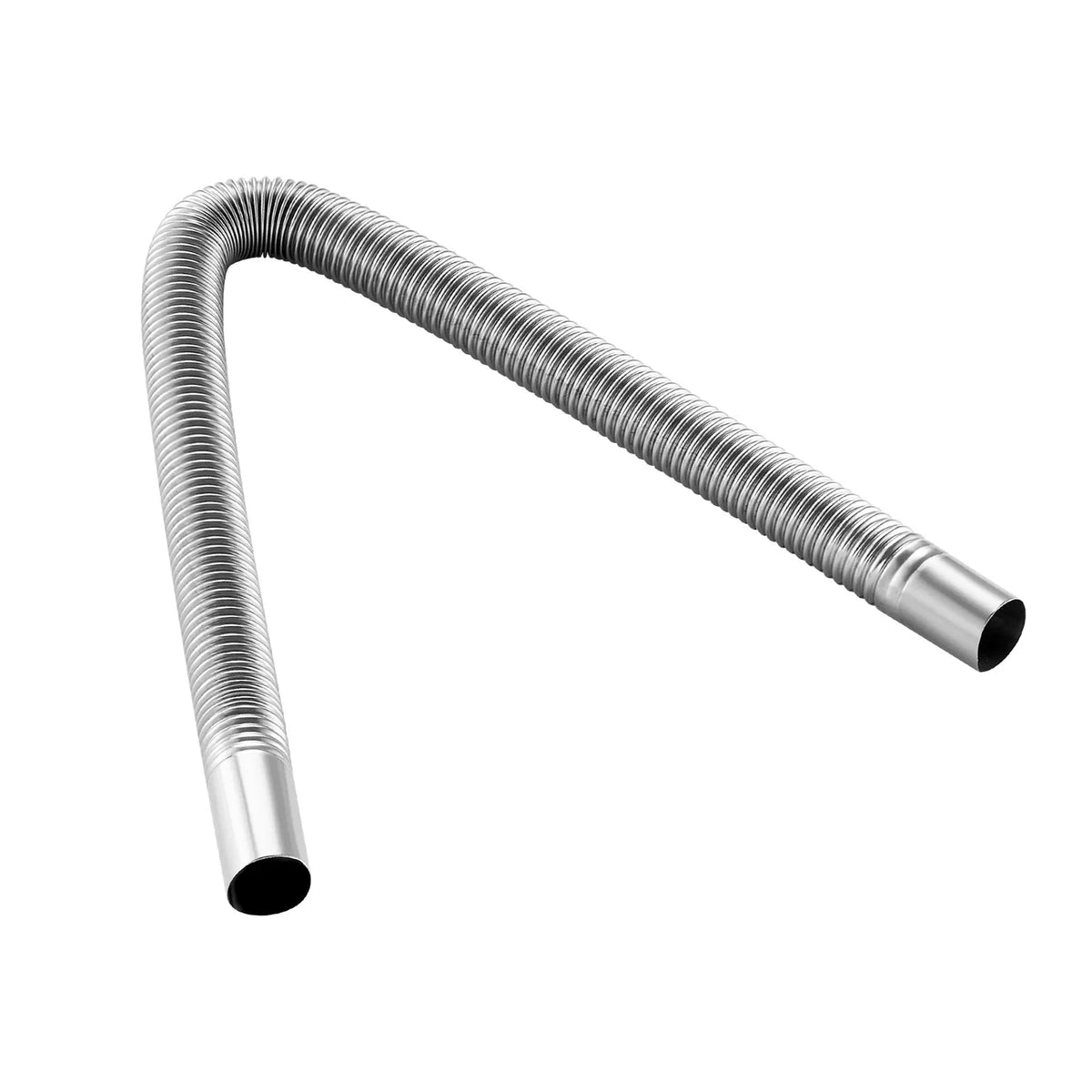 Exhaust hose, 600 mm diesel heater flexible stainless steel pipe with 2 clamps, parking heater exhaust pipe line, compatible with 2–8 kW diesel heaters