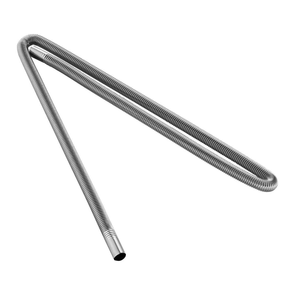 Exhaust hose, 1980 mm stainless steel flexible pipe with 2 clamps, diesel heater accessory kit, compatible with 2–8 kW diesel heaters