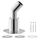 Izplūdes korpusa savienojums 24 mm dīzeļsildītājam, leņķa tipa izplūdes caurules savienojums ar skrūvēm, uzgriežņiem un blīvi, piemērots 2 kW, 5 kW un 8 kW dīzeļsildītājiem, izgatavots no 316 nerūsējošā tērauda