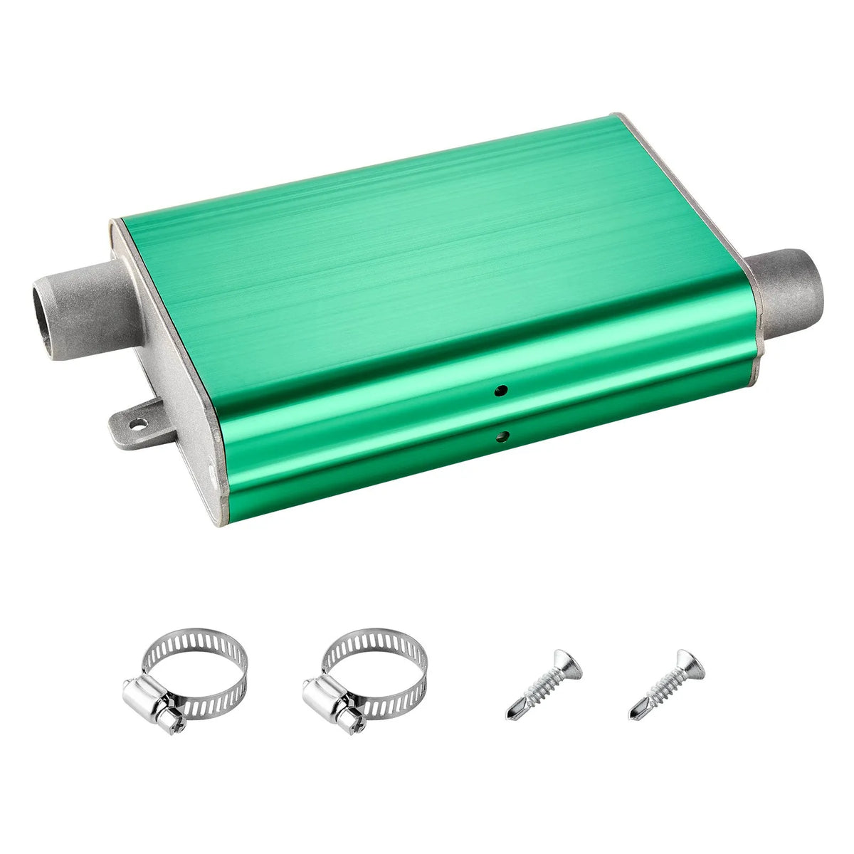 VEVOR Diesel Heater Silencer, 24 mm Advanced Muffler with 2 Clamps and Screws, Aluminium Alloy Exhaust Silencer for 2 kW, 5 kW and 8 kW Diesel Heaters