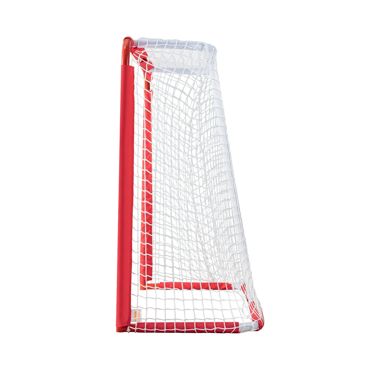 VEVOR Youth Street Hockey Goal 137 × 112 cm with Net, Steel, White/Red