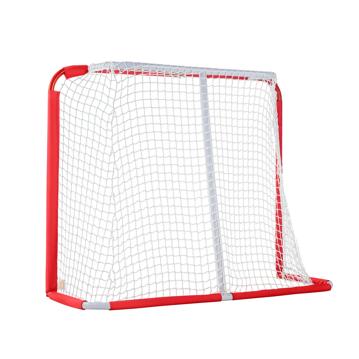 VEVOR Youth Street Hockey Goal 137 × 112 cm with Net, Steel, White/Red