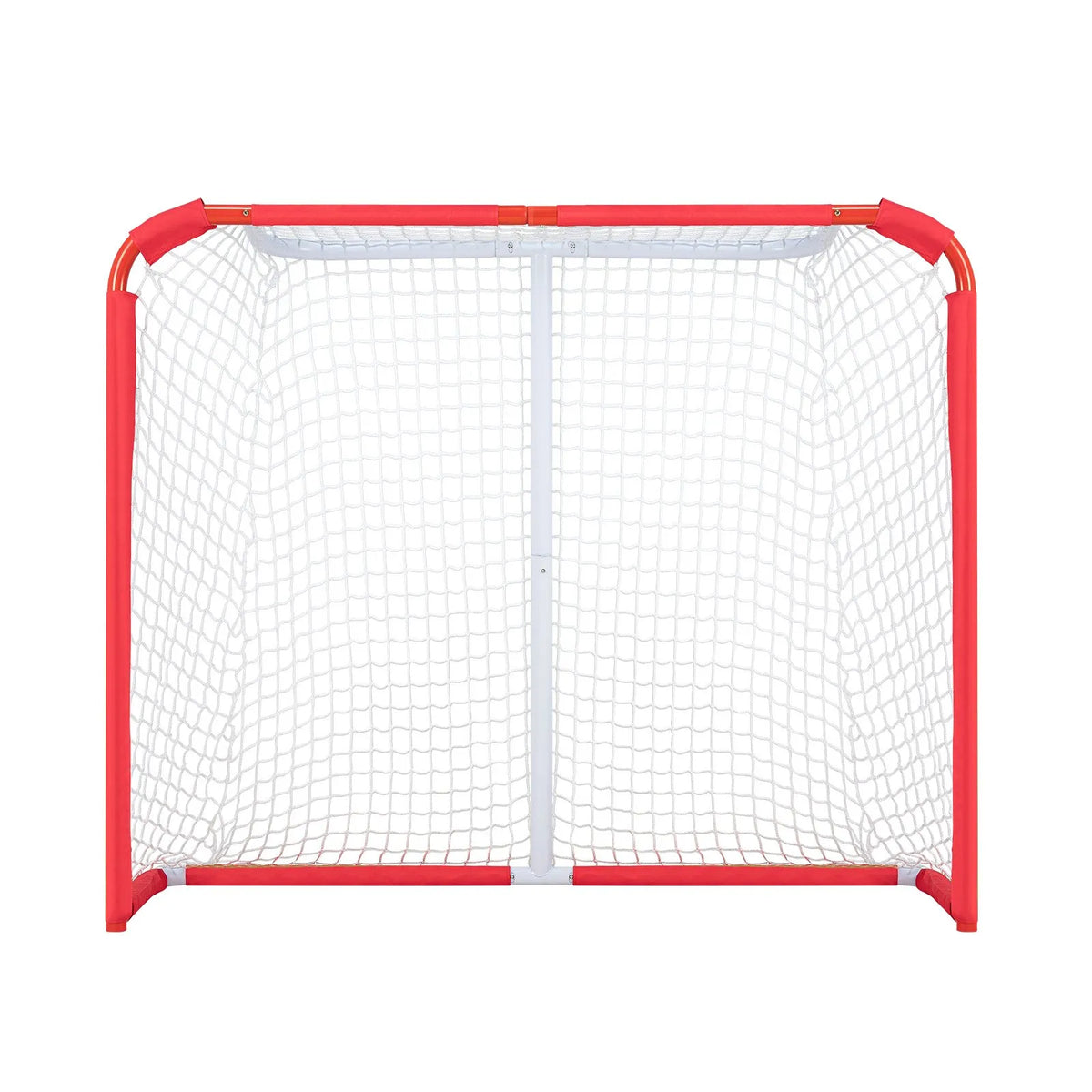 VEVOR Youth Street Hockey Goal 137 × 112 cm with Net, Steel, White/Red
