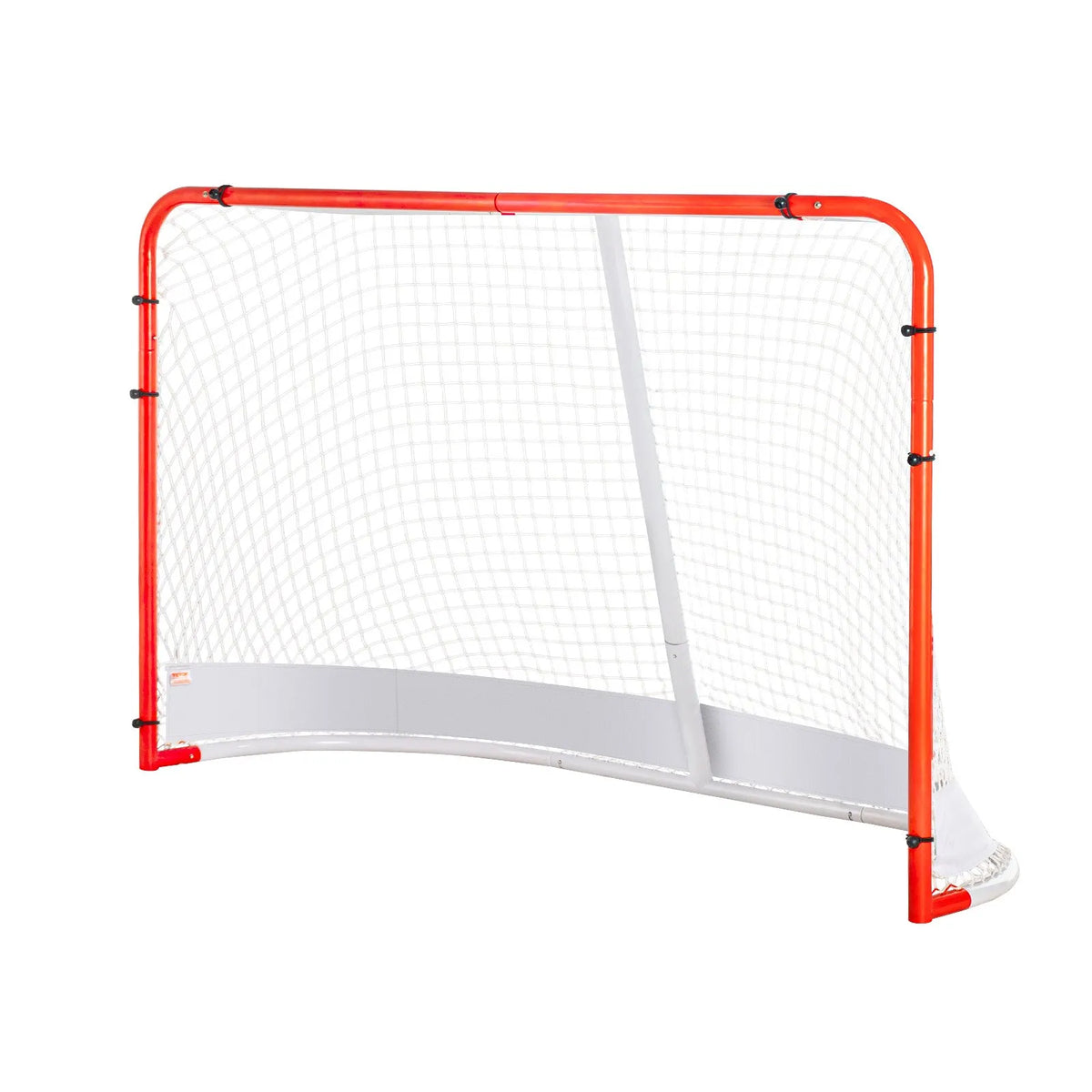 VEVOR Street Hockey Goal 183 × 122 cm with Net, Steel, Official Size, White/Red