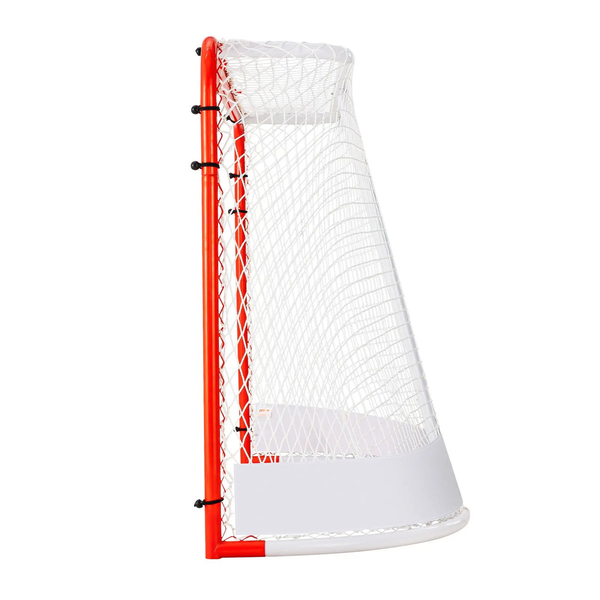 VEVOR Street Hockey Goal 183 × 122 cm with Net, Steel, Official Size, White/Red