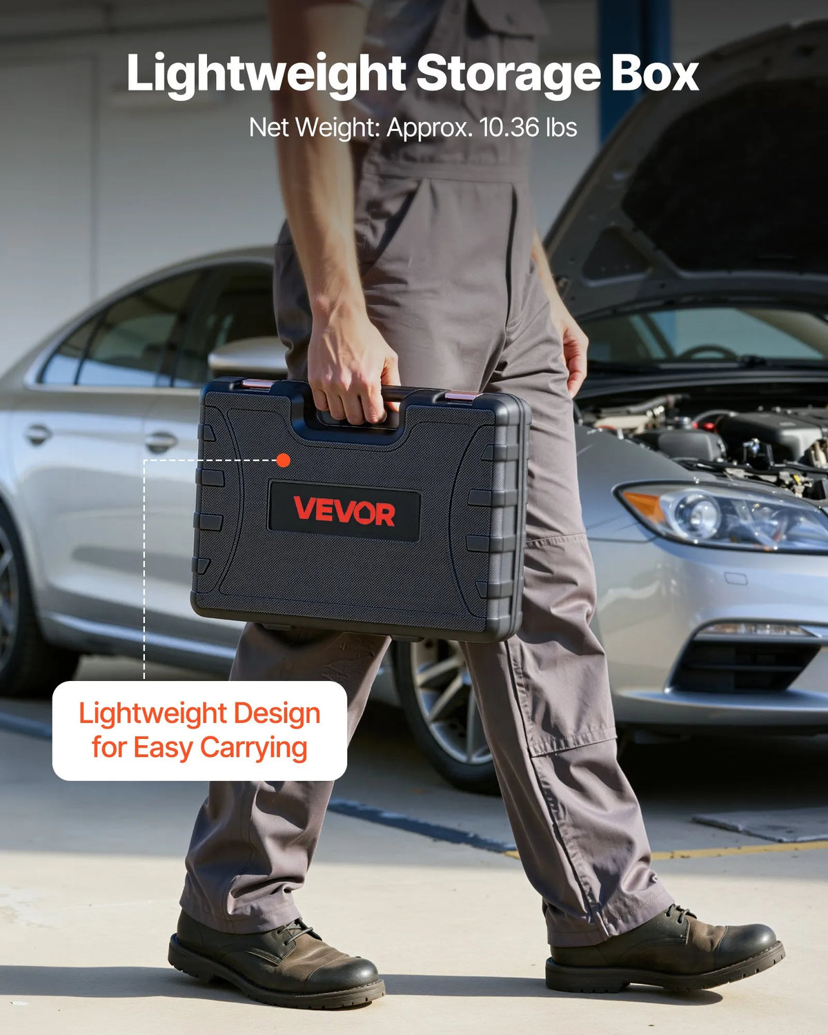 VEVOR Engine Cylinder Compression and Leak Tester Kit with 0–48.3 bar Pressure Gauge and 0–6.9 bar Leak Gauge, Automotive Leak Test Kit with 4 Adapters for Cars and Motorcycles