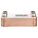 VEVOR lodētais plākšņu siltummainis, 127 × 305 mm, 30 plāksnes, vara un 316L nerūsējošā tērauda ūdens–ūdens siltummainis grīdas apkurei, ūdens sildīšanai, sniega kausēšanai un alus dzesēšanai