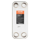 VEVOR lodētais plākšņu siltummainis, 127 × 305 mm, 30 plāksnes, vara un 316L nerūsējošā tērauda ūdens–ūdens siltummainis grīdas apkurei, ūdens sildīšanai, sniega kausēšanai un alus dzesēšanai