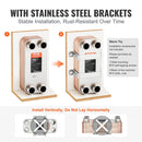 VEVOR lodētais plākšņu siltummainis, 127 × 305 mm, 30 plāksnes, vara un 316L nerūsējošā tērauda ūdens–ūdens siltummainis grīdas apkurei, ūdens sildīšanai, sniega kausēšanai un alus dzesēšanai