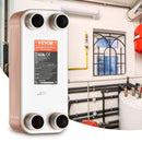 VEVOR lodētais plākšņu siltummainis, 127 × 305 mm, 30 plāksnes, vara un 316L nerūsējošā tērauda ūdens–ūdens siltummainis grīdas apkurei, ūdens sildīšanai, sniega kausēšanai un alus dzesēšanai