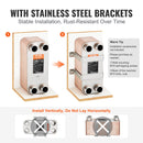 VEVOR 50 Plates Siltummaiņas Ierīce 4*25,4 mm- 25,4 mm MNPT Pieslēgumi 12,7 x 30,5 cm Svarīga Brazētā 316L Nerūsējošā Tērauda