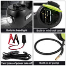 VEVOR elektriskais auto domkrats 5 t ar trieciena atslēgu un LED apgaismojumu, hidraulisks, pacelšanas augstums 155–530 mm, piemērots SUV, MPV, vieglajiem auto un kravas auto remontam