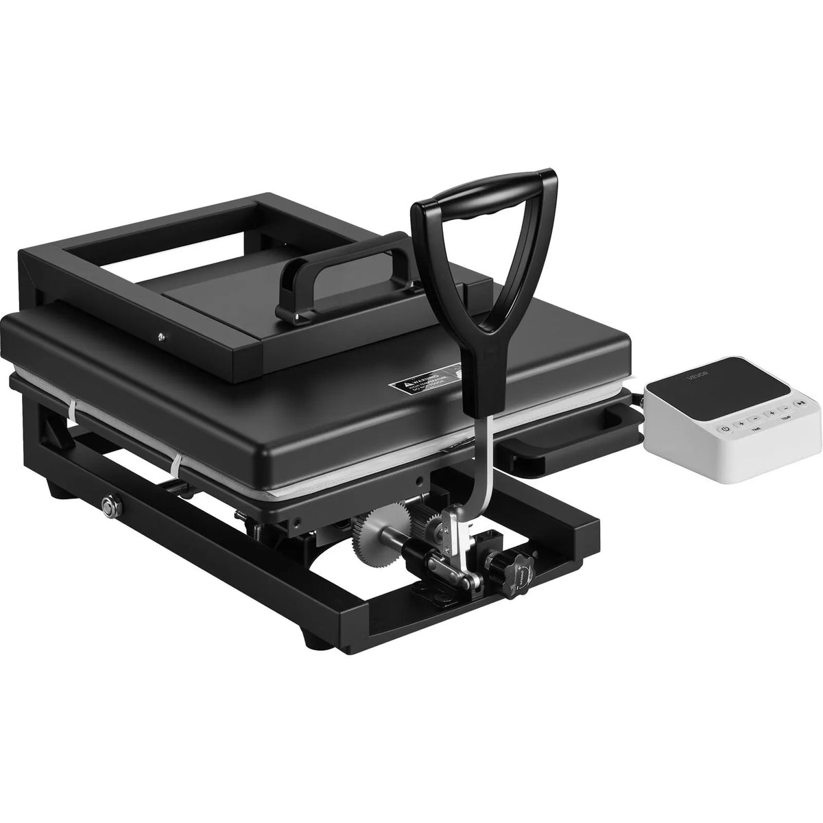 VEVOR hibrīdā termoprese 380 x 380 mm, 5 - in - 1 daudzfunkcionāla sublimācijas prese T - krekliem, krūzēm, termokrūzēm, cepurēm un šķīvjiem, ātra un vienmērīga uzsilšana, viegli vadāma, melna - ZEMLETES.LV
