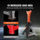 VEVOR domkratu statīvi, 3 t celtspēja, augstums regulējams no 275 līdz 415 mm, piemēroti SUV, pikapiem, automašīnām un UTV/ATV, sarkani, 1 pāris