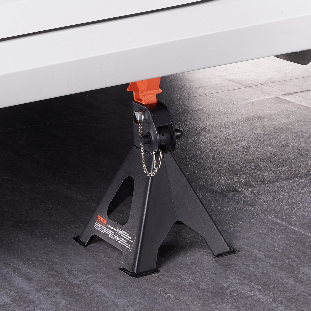VEVOR Jack Stands, 3 Tonne Capacity, Dual Locking, Height Adjustable 275-415 mm, Suitable for SUV, Pickup Trucks, Cars and UTV/ATV, Red, 1 Pair