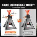 VEVOR domkratu statīvi, 6 t celtspēja, dubultā fiksācija, augstums regulējams no 36 līdz 58 cm, piemēroti SUV, pikapiem, automašīnām un UTV/ATV, sarkani, 1 pāris