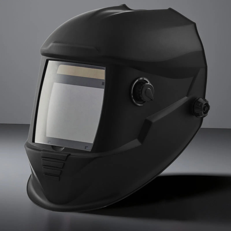 VEVOR automātiski aptumšojoša metināšanas ķivere ar 100 × 80 mm "True Color" skata logu, saules enerģijas barošanu un 4 loka sensoriem, tonējums 4/5-9/9-13, piemērota TIG, MIG metināšanai, griešanai un slīpēšanai - METIS sērija