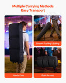 VEVOR 88 taustiņu klaviatūras soma, 1040 × 430 × 130 mm iekšējie izmēri, polsterēta klavieru soma ar riteņiem, izturīgs rokturis, 3 kabatu uzglabāšana, transportēšanas soma ar gludiem riteņiem 88 taustiņu klaviatūrām un elektriskajām klavierēm