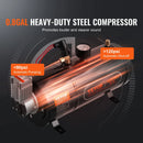 VEVOR vilciena tipa gaisa signāla komplekts ar 4 tauru skaņām, 120 psi gaisa kompresors, gaisa tvertne 3,03 l