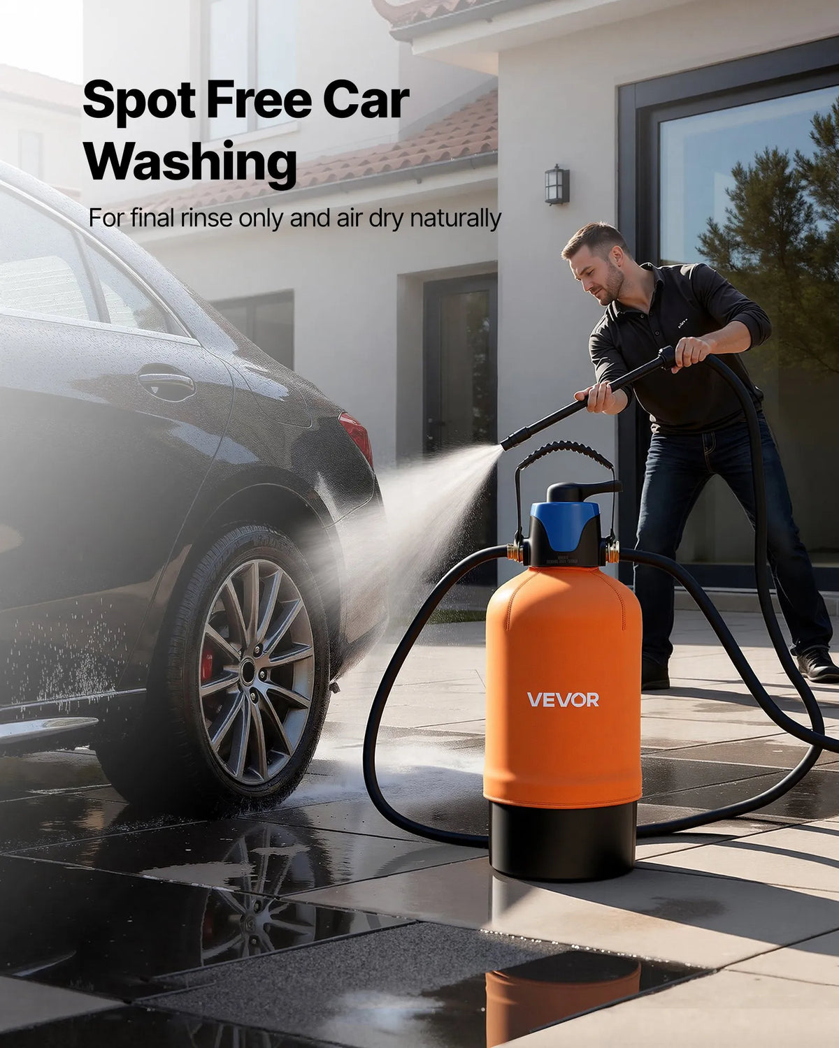 VEVOR dejonizēta ūdens sistēma auto mazgāšanai ar 10 l DI sveķiem, apvada vārstu un TDS mērītāju, beznosēdumu ūdens filtrs automašīnām, kemperiem, motocikliem un logiem - ZEMLETES.LV
