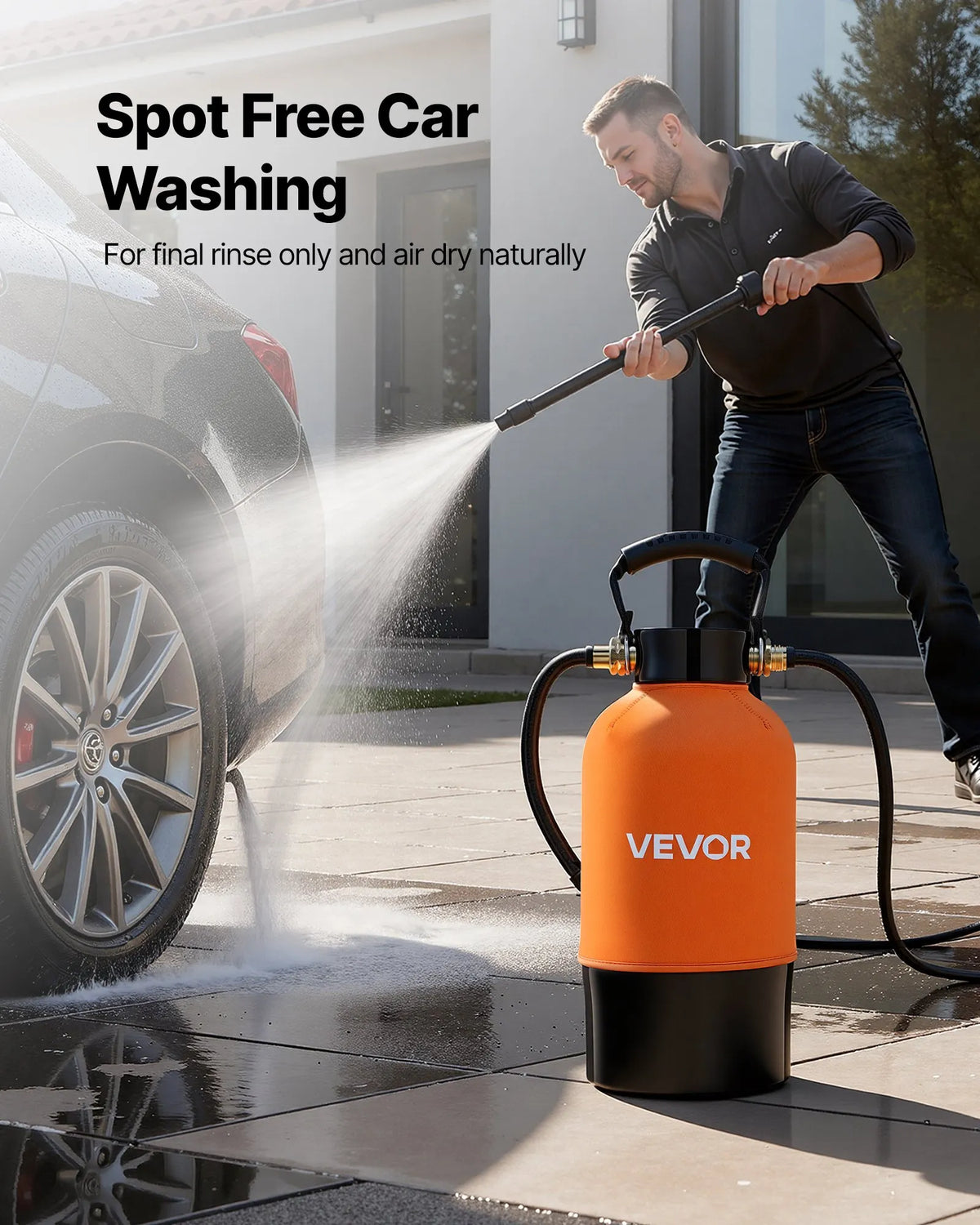 VEVOR dejonizēta ūdens sistēma auto mazgāšanai ar 5 l DI sveķiem un TDS mērītāju, beznosēdumu ūdens filtrs automašīnām, kemperiem, motocikliem un logiem - ZEMLETES.LV