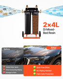 VEVOR dejonizēta ūdens sistēma auto mazgāšanai ar 2 x 4 l DI sveķiem, apvada vārstu un TDS mērītāju, pārnēsājams beznosēdumu ūdens filtrs automašīnām, kemperiem un logiem - ZEMLETES.LV