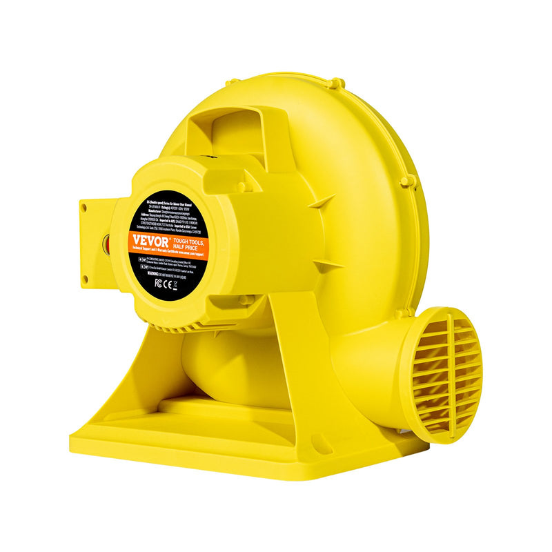 VEVOR piepūšamo atrakciju pūtējs, 0,8 & 1 ZS, 750 W, komerciālai lietošanai