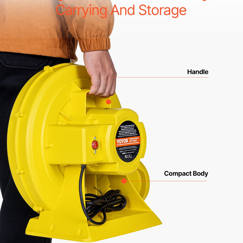 VEVOR piepūšamais atrakciju ventilators, 950 W, komerciālai lietošanai