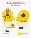 VEVOR piepūšamais atrakciju ventilators, 950 W, komerciālai lietošanai