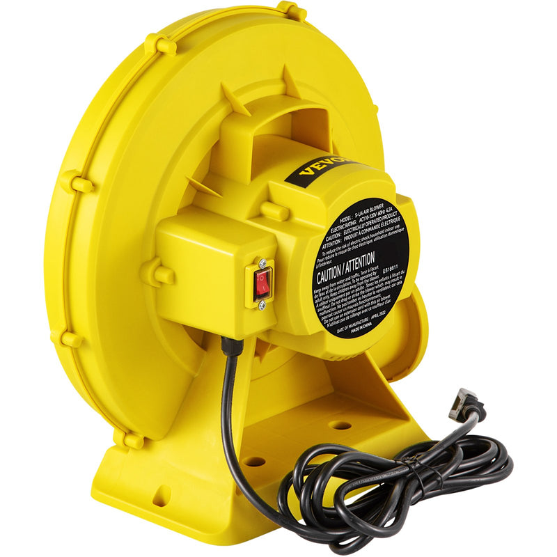 VEVOR 450 W gaisa pūtējs piepūšamām atrakcijām, 0,6 ZS ventilators