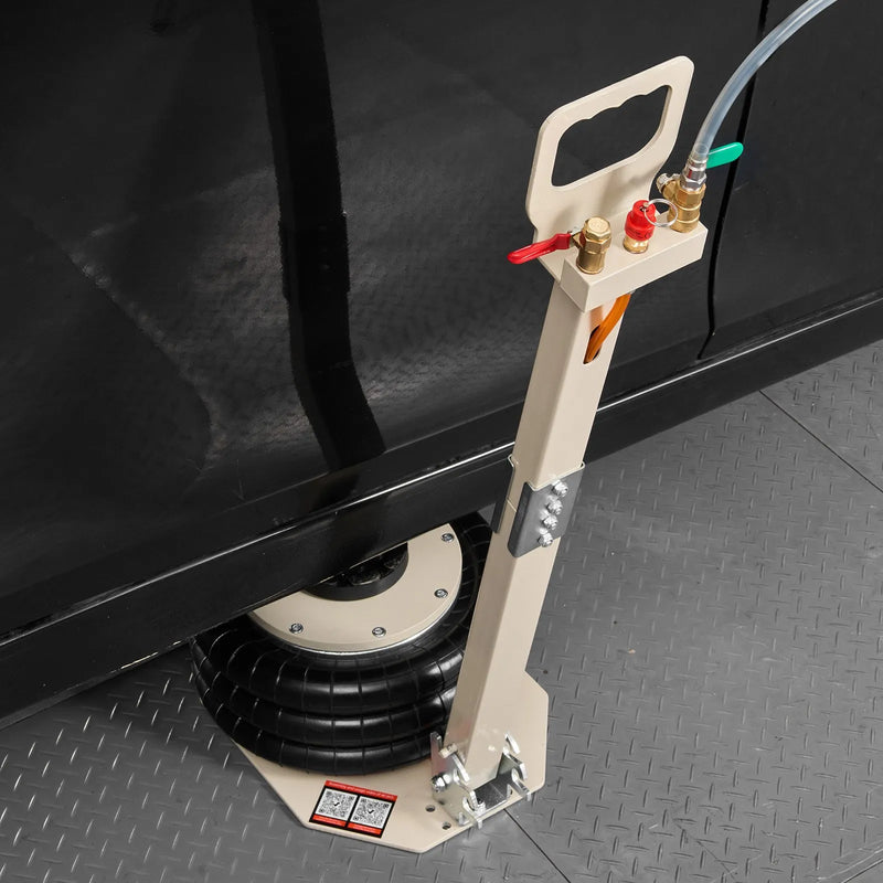 VEVOR pneimatiskais domkrats, 3 t trīskāršs gaisa spilvenu domkrats ar sešām tērauda caurulēm, pacelšanas augstums līdz 450 mm, 1–6 s ātra pneimatiskā pacelšana, ar regulējamu garu rokturi un gumijas paliktni automobiļu, apvidus auto un pikapu remontam