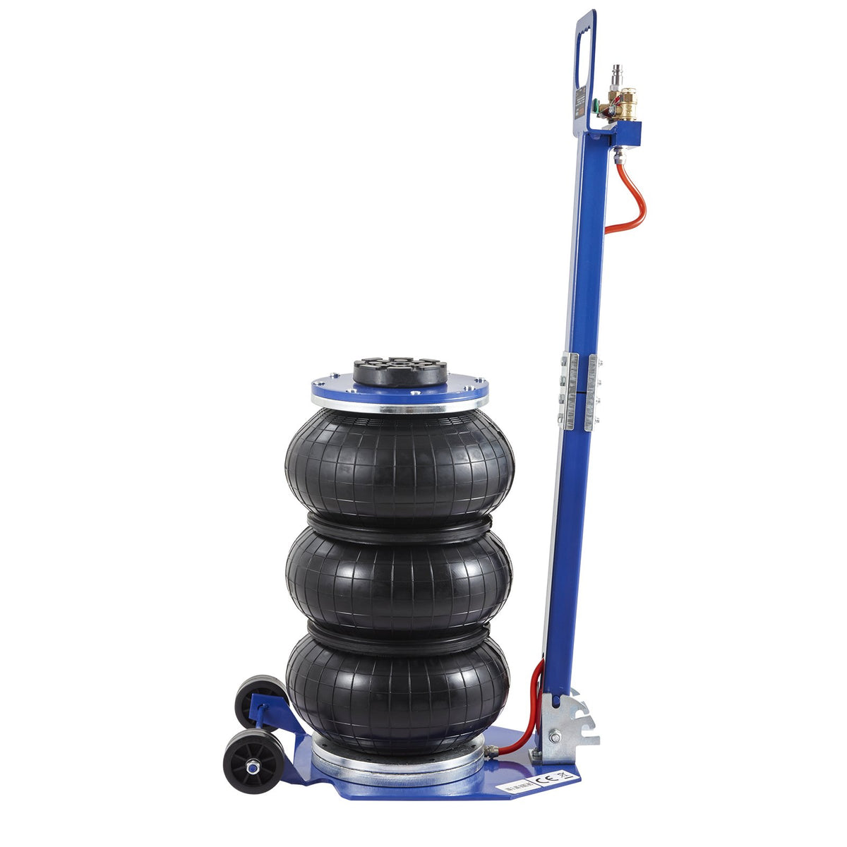 VEVOR Air Jack, 3 Tonne, Triple Air Bag Lifting Jack with 6 Steel Tubes, Lifting Height up to 45 cm, 3-5 Second Fast Pneumatic Lifting, Suitable for Cars, Garages and Repairs (Blue)