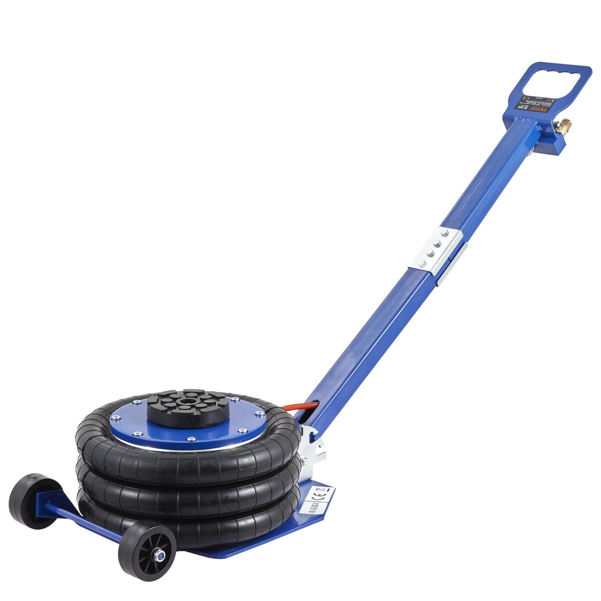 VEVOR Air Jack, 3 Tonne, Triple Air Bag Lifting Jack with 6 Steel Tubes, Lifting Height up to 45 cm, 3-5 Second Fast Pneumatic Lifting, Suitable for Cars, Garages and Repairs (Blue)