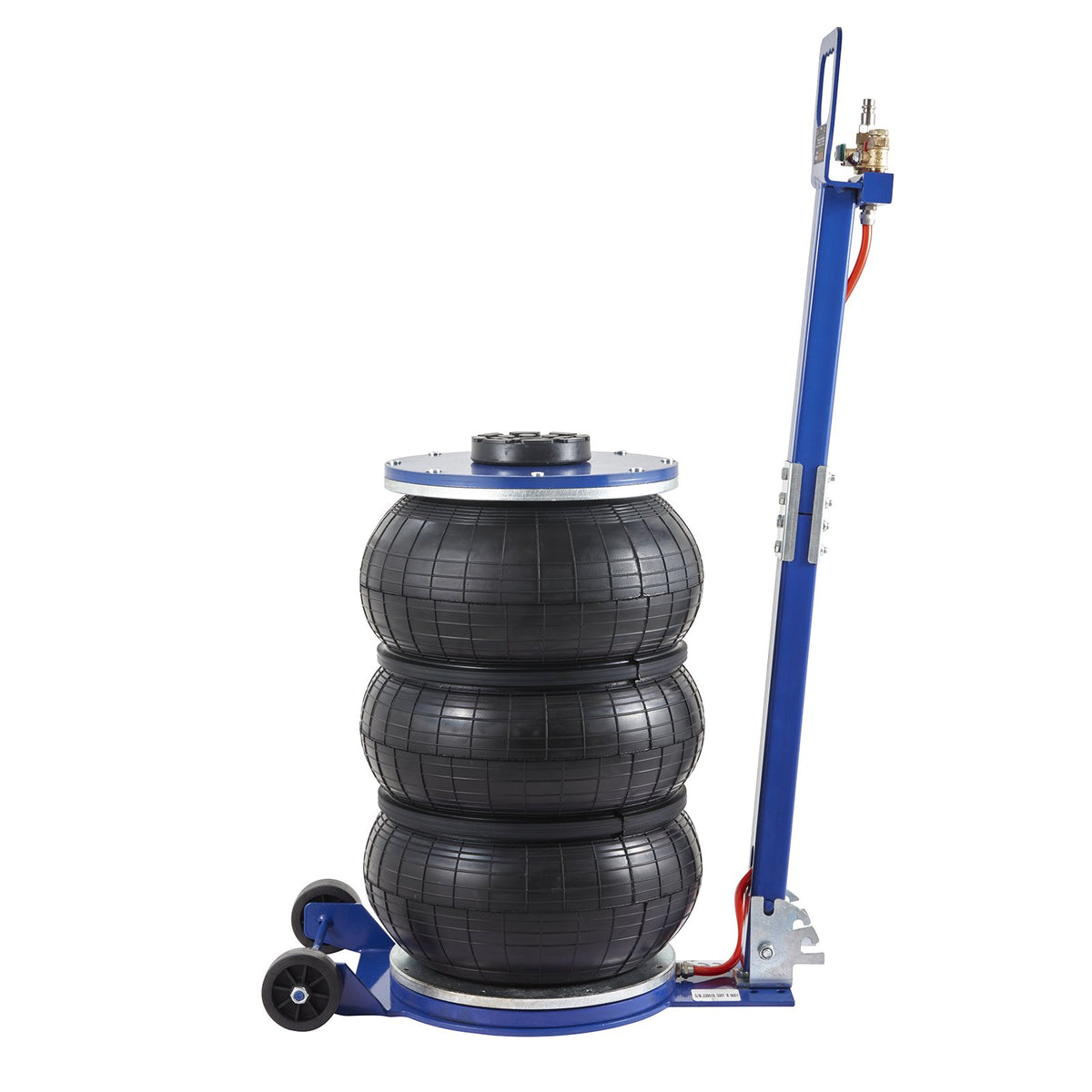 VEVOR Air Jack, 5 t, Triple Air Bag Lifting Jack with 6 Steel Tubes, Lifting Height up to 45 cm, 3-5 Second Fast Pneumatic Lifting, Suitable for Cars, Garages and Repair Work (Blue)
