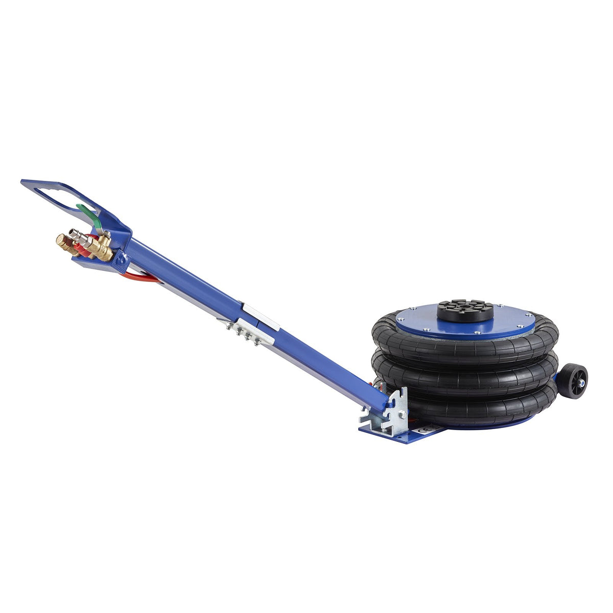 VEVOR Air Jack, 5 t, Triple Air Bag Lifting Jack with 6 Steel Tubes, Lifting Height up to 45 cm, 3-5 Second Fast Pneumatic Lifting, Suitable for Cars, Garages and Repair Work (Blue)