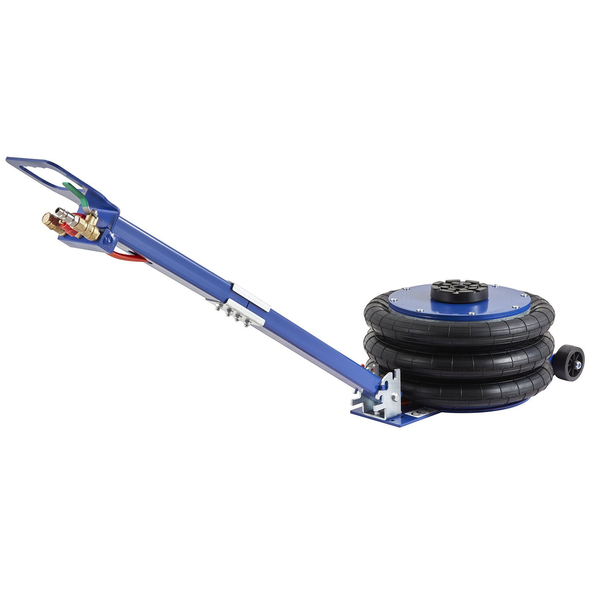VEVOR Air Jack, 5 t, Triple Air Bag Lifting Jack with 6 Steel Tubes, Lifting Height up to 45 cm, 3-5 Second Fast Pneumatic Lifting, Suitable for Cars, Garages and Repair Work (Blue)