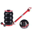 VEVOR pneimatiskais gaisa domkrats 5 t, trīskāršs gaisa spilvenu domkrats ar sešām tērauda caurulēm, pacelšanas augstums līdz 464 mm, ātra pacelšana 4–10 s, ar regulējamu garu rokturi un gumijas paliktni automašīnām, SUV un pikapiem