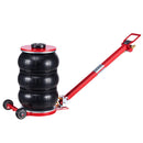 VEVOR pneimatiskais gaisa domkrats 5 t, trīskāršs gaisa spilvenu domkrats ar sešām tērauda caurulēm, pacelšanas augstums līdz 464 mm, ātra pacelšana 4–10 s, ar regulējamu garu rokturi un gumijas paliktni automašīnām, SUV un pikapiem