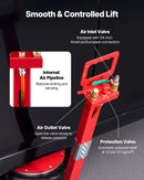 VEVOR pneimatiskais gaisa domkrats 5 t, trīskāršs gaisa spilvenu domkrats ar sešām tērauda caurulēm, pacelšanas augstums līdz 464 mm, ātra pacelšana 4–10 s, ar regulējamu garu rokturi un gumijas paliktni automašīnām, SUV un pikapiem