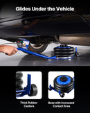 VEVOR pneimatiskais gaisa domkrats 3 t, trīskāršs gaisa spilvenu domkrats ar sešām tērauda caurulēm, pacelšanas augstums līdz 450 mm, ātra pacelšana 1–6 s, ar garu rokturi un gumijas paliktni automašīnām, SUV un pikapiem