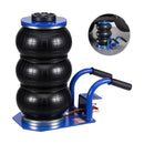 VEVOR pneimatiskais gaisa domkrats 3 t, trīskāršs gaisa spilvenu domkrats ar sešām tērauda caurulēm, pacelšanas augstums līdz 450 mm, ātra pacelšana 1–6 s, ar īsiem rokturiem un gumijas paliktni automašīnām, SUV un pikapiem