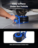 VEVOR pneimatiskais gaisa domkrats 3 t, trīskāršs gaisa spilvenu domkrats ar sešām tērauda caurulēm, pacelšanas augstums līdz 450 mm, ātra pacelšana 1–6 s, ar īsiem rokturiem un gumijas paliktni automašīnām, SUV un pikapiem