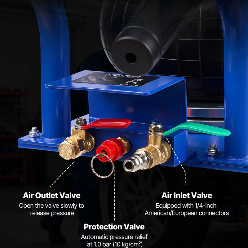 VEVOR pneimatiskais gaisa domkrats 3 t, trīskāršs gaisa spilvenu domkrats ar sešām tērauda caurulēm, pacelšanas augstums līdz 450 mm, ātra pacelšana 1–6 s, ar īsiem rokturiem un gumijas paliktni automašīnām, SUV un pikapiem
