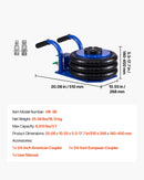 VEVOR pneimatiskais gaisa domkrats 3 t, trīskāršs gaisa spilvenu domkrats ar sešām tērauda caurulēm, pacelšanas augstums līdz 450 mm, ātra pacelšana 1–6 s, ar īsiem rokturiem un gumijas paliktni automašīnām, SUV un pikapiem