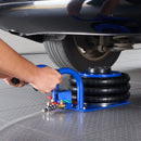 VEVOR pneimatiskais gaisa domkrats 3 t, trīskāršs gaisa spilvenu domkrats ar sešām tērauda caurulēm, pacelšanas augstums līdz 450 mm, ātra pacelšana 1–6 s, ar īsiem rokturiem un gumijas paliktni automašīnām, SUV un pikapiem